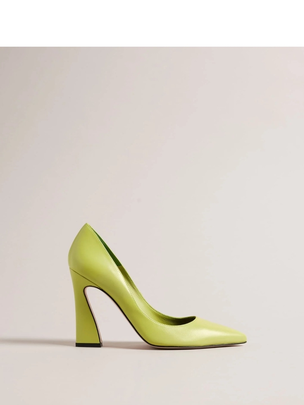 NEW $225 Ted Baker Teyma Lime Green Sculpted-Hook High Heel Pumps